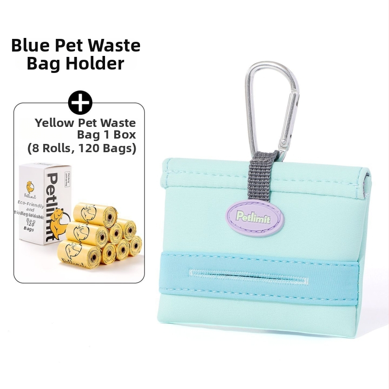 Plastová taška na psie výkaly pre prechádzky s psom, s nástrojom na zber