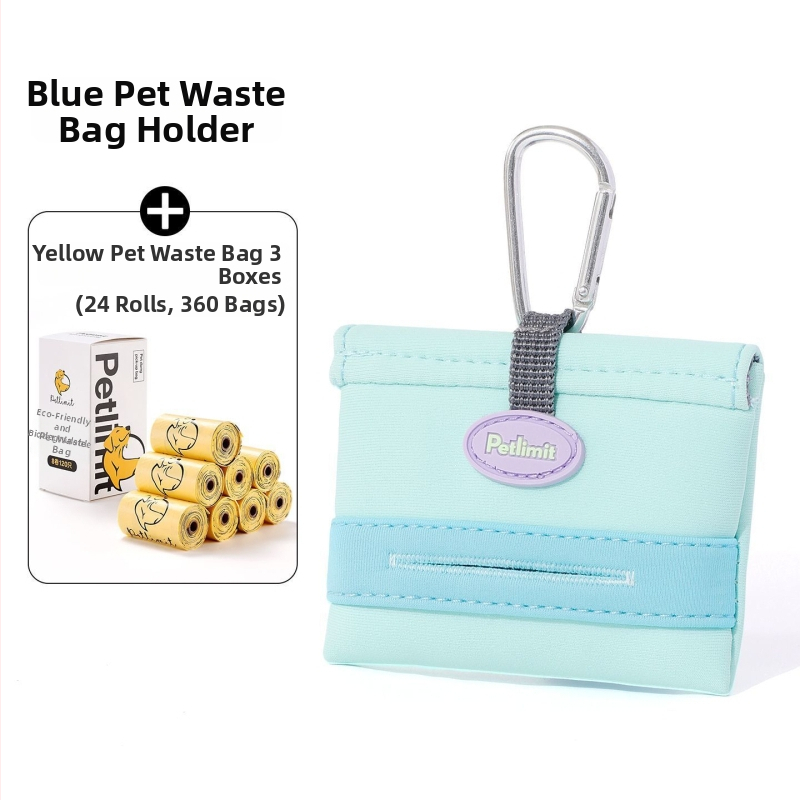 Plastová taška na psie výkaly pre prechádzky s psom, s nástrojom na zber