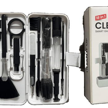 Set de curățare 18 în 1 pentru notebook, telefon, computer și căști | Material ABS | Model Q10q19 | Greutate 0,11 kg