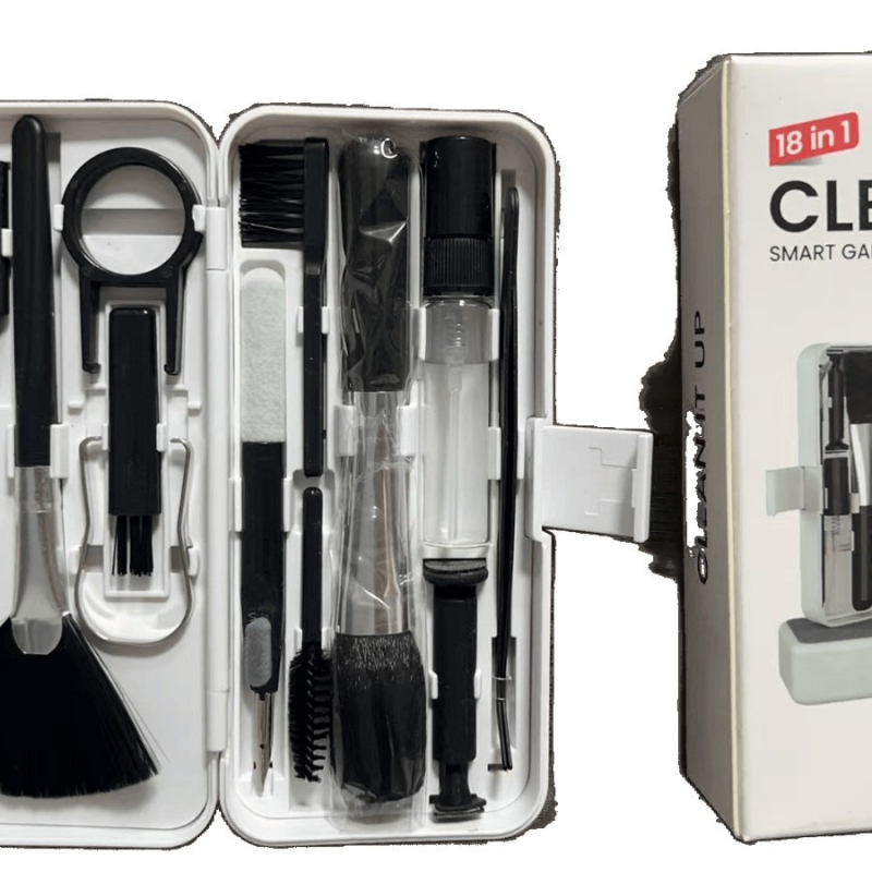 Set de curățare 18 în 1 pentru notebook, telefon, computer și căști | Material ABS | Model Q10q19 | Greutate 0,11 kg