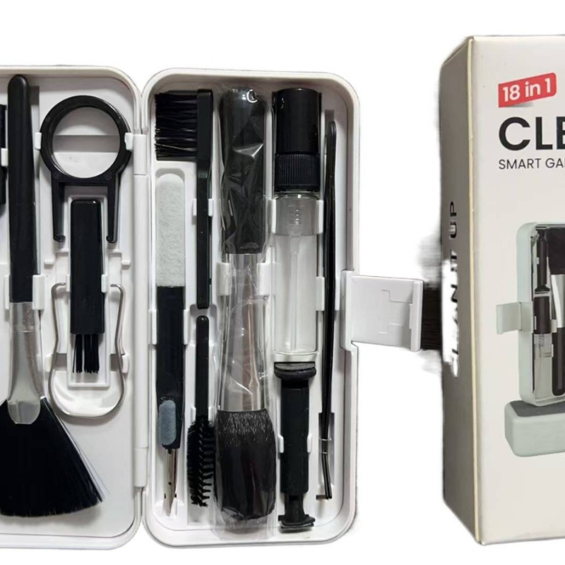 Set de curățare 18 în 1 pentru notebook, telefon, computer și căști | Material ABS | Model Q10q19 | Greutate 0,11 kg