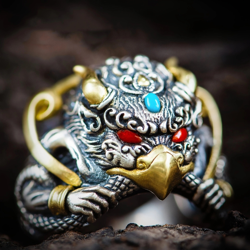 Narukvica s motivom životinja/Zodijak, elektroplatiranje, Novi kineski stil, Unisex