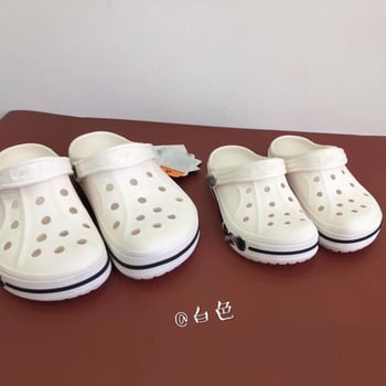 Uniszex EVA Crocs papucs, 2–3 cm vastag talppal, Baotou stílus, gyorsan száradó, légáteresztő