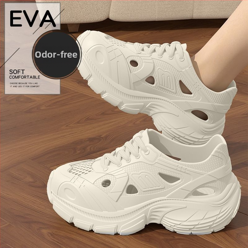 Crocs stil unisex sandale za ljeto 2025 – povišujuća debela EVA potplat, EVA gornji dio, otporne na sklizanje, prozračne, lagane