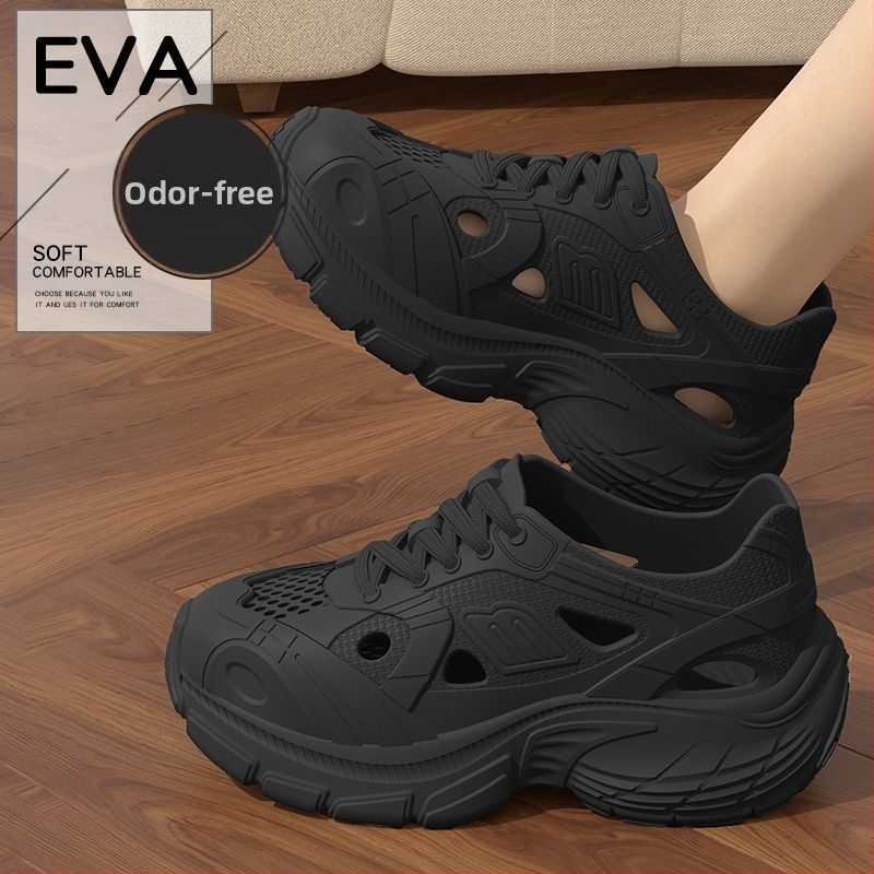 Crocs stil unisex sandale za ljeto 2025 – povišujuća debela EVA potplat, EVA gornji dio, otporne na sklizanje, prozračne, lagane