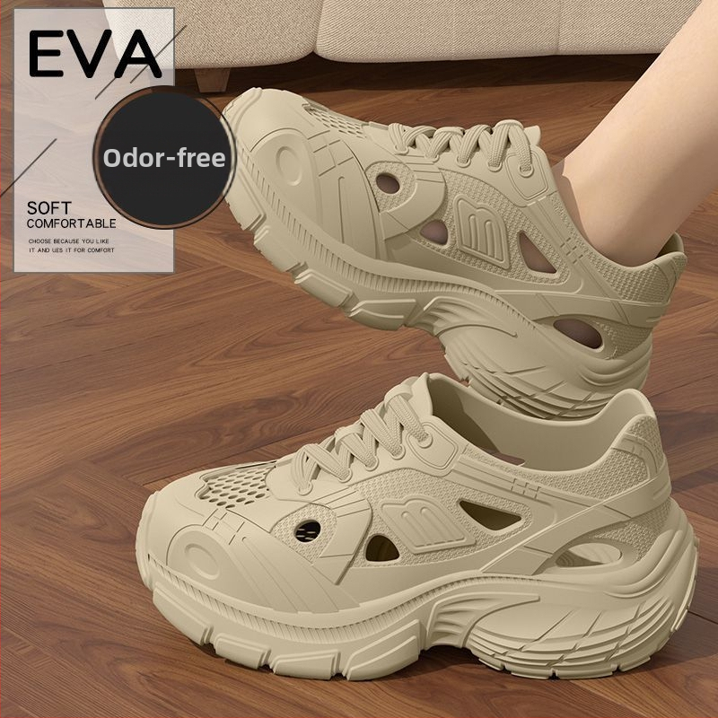 Crocs stil unisex sandale za ljeto 2025 – povišujuća debela EVA potplat, EVA gornji dio, otporne na sklizanje, prozračne, lagane