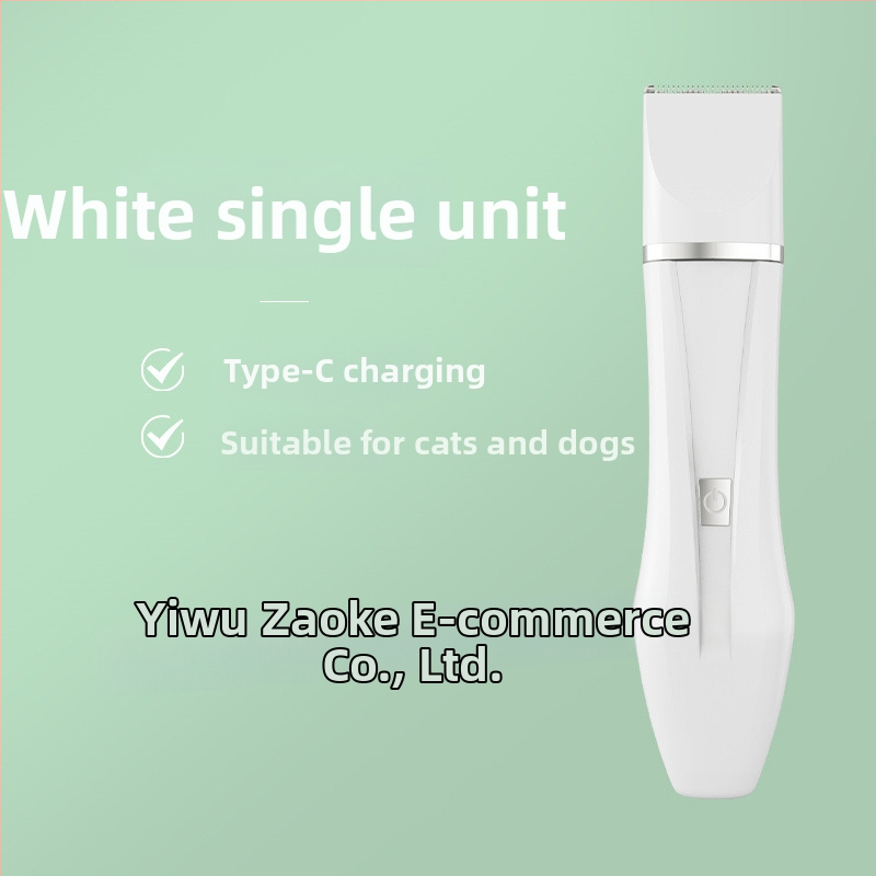 Trimmer electric pentru animale de companie – patru în unu pentru pisici și câini, cap de pilire a unghiilor, lavabil, carcasă ABS