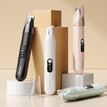 Tăietor de păr pentru animale cu lamă lată, încărcabil, funcționare silențioasă, pentru pisici și câini, model H8