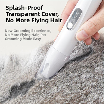 Tăietor de păr pentru animale cu lamă lată, încărcabil, funcționare silențioasă, pentru pisici și câini, model H8