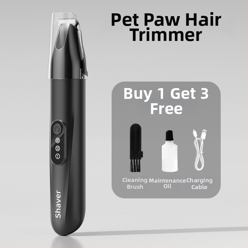 Tăietor de păr pentru animale cu lamă lată, încărcabil, funcționare silențioasă, pentru pisici și câini, model H8