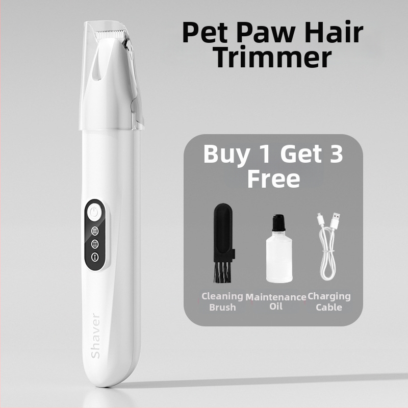 Tăietor de păr pentru animale cu lamă lată, încărcabil, funcționare silențioasă, pentru pisici și câini, model H8