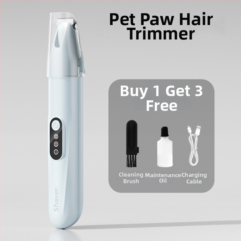 Tăietor de păr pentru animale cu lamă lată, încărcabil, funcționare silențioasă, pentru pisici și câini, model H8