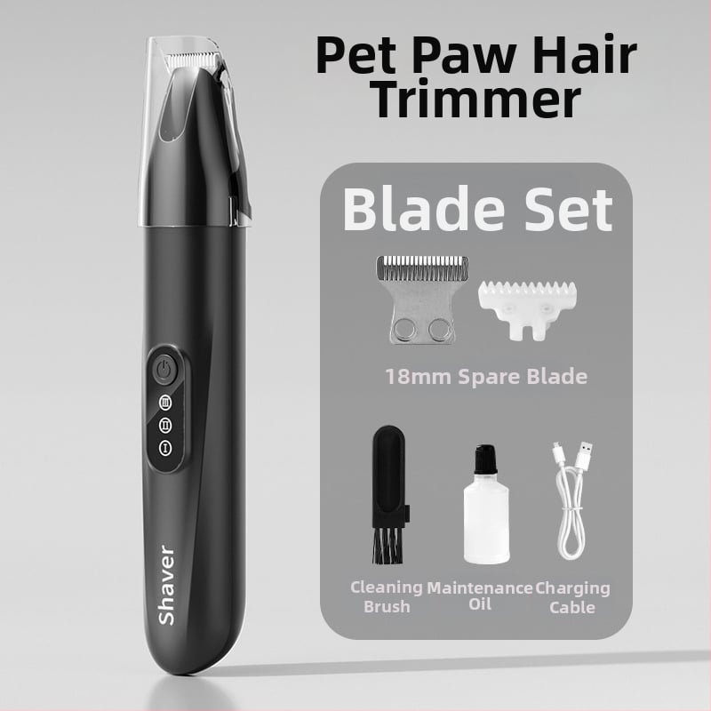 Tăietor de păr pentru animale cu lamă lată, încărcabil, funcționare silențioasă, pentru pisici și câini, model H8