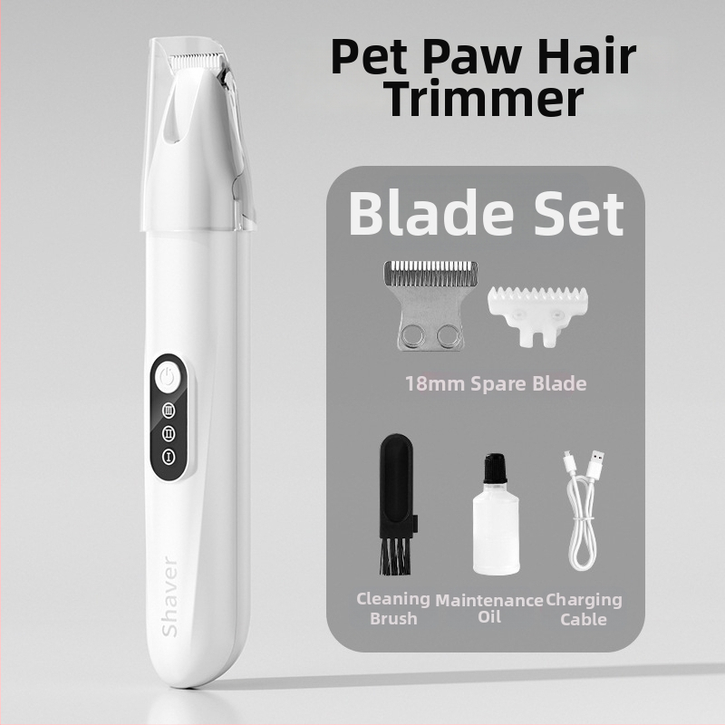 Tăietor de păr pentru animale cu lamă lată, încărcabil, funcționare silențioasă, pentru pisici și câini, model H8