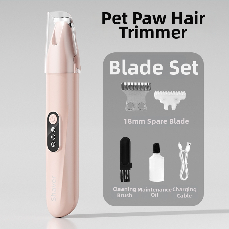 Tăietor de păr pentru animale cu lamă lată, încărcabil, funcționare silențioasă, pentru pisici și câini, model H8