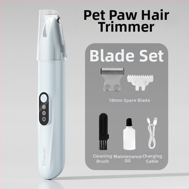 Tăietor de păr pentru animale cu lamă lată, încărcabil, funcționare silențioasă, pentru pisici și câini, model H8