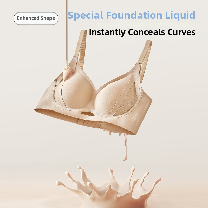 Sutien Push-Up, cupă 3/4, fără cusături, nylon, bretele fixe, închidere cu patru rânduri