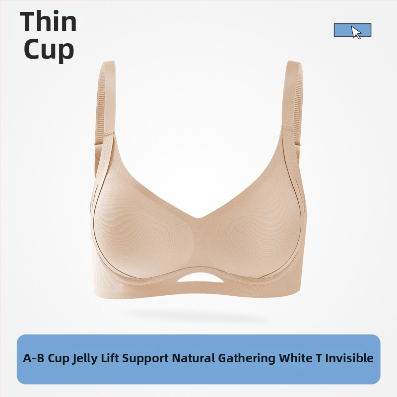 Sutien Push-Up, cupă 3/4, fără cusături, nylon, bretele fixe, închidere cu patru rânduri