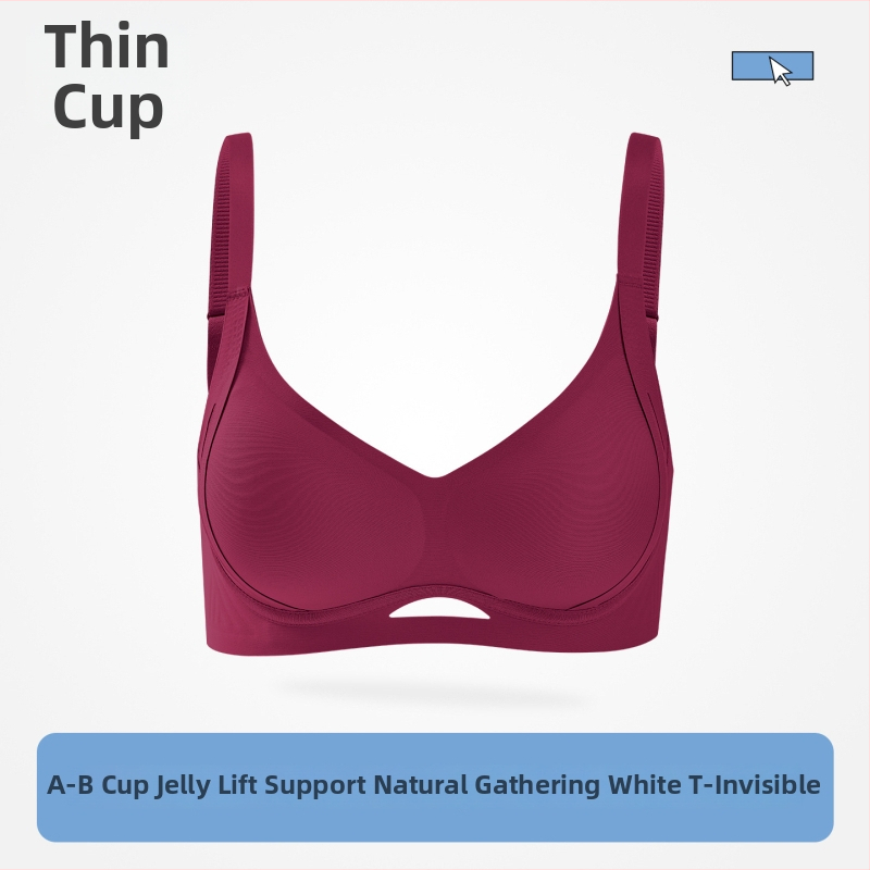 Sutien Push-Up, cupă 3/4, fără cusături, nylon, bretele fixe, închidere cu patru rânduri