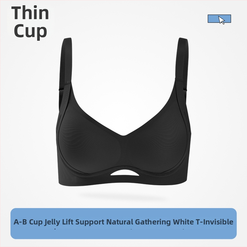 Sutien Push-Up, cupă 3/4, fără cusături, nylon, bretele fixe, închidere cu patru rânduri