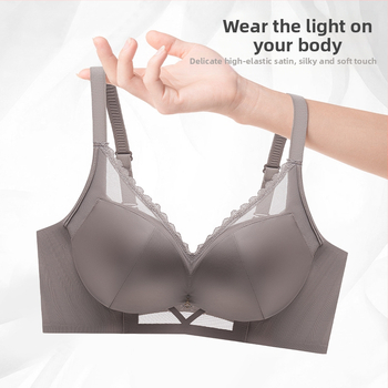 Sutien push-up pentru sâni mici, fără sârmă, cupe 3/4, forme groase, bretele fixe, închidere în spate cu trei rânduri de cârlige, din nailon cu căptușeală elastan