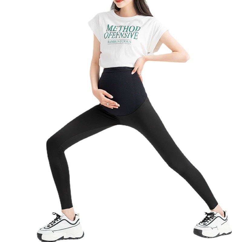Trudničke legice — tanke, duge, joga stil, nylon 70–80% i spandeks <30%, uska kroj