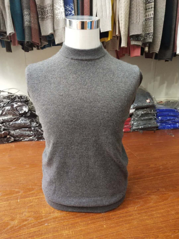 Πουλόβερ κασμίρι σε κορεατικό στυλ, φαρδιά γραμμή, στρογγυλός λαιμός, μακριά μανίκια, περιεκτικότητα σε κασμίρι 81-85%