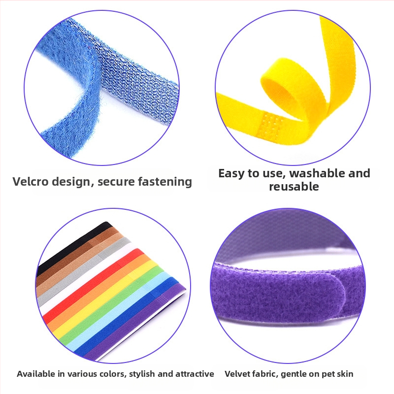 Obojok psa s Velcro pásom na identifikáciu — Materiál: Nylon; Zmes: Nylon + Polyester; Typ: Velcro Strap; Rozsah použitia: pás, zväzok, priemyselné použitie; Značka: Easy Buckle