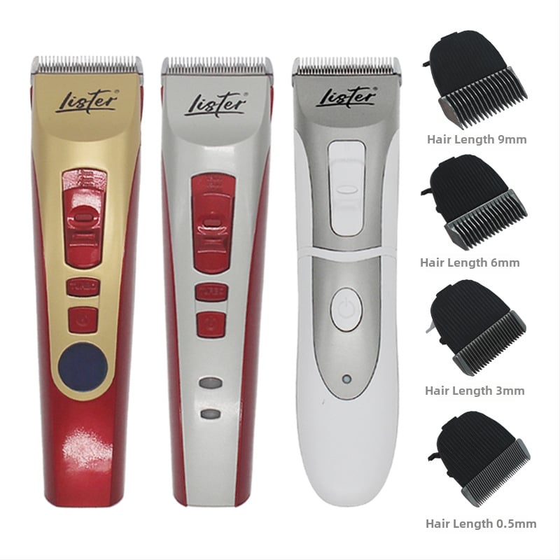 Безжичен електрически подстригвач за кучета и котки, Lester X5/A8 – клипер с глава за подстригване на коса