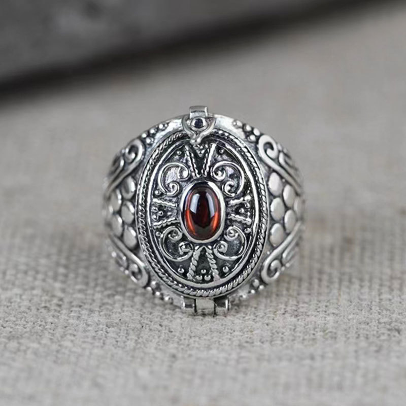 Otvoreni prsten od bakra s geometrijskim dizajnom, unisex, etno-retro stil, elektroplatirani završetak