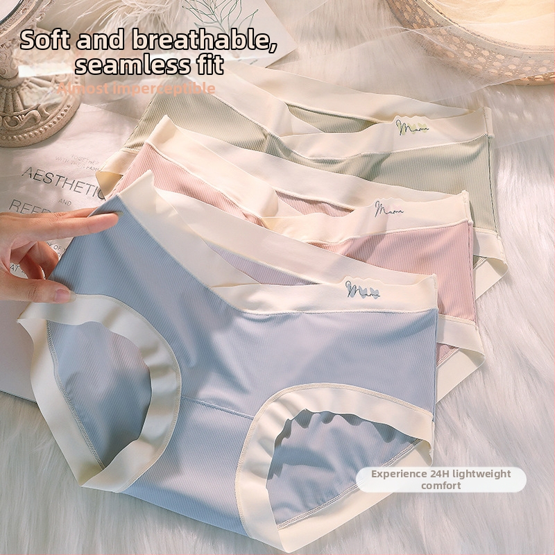 Tehotenské bavlnené spodné nohavičky pre tehotné ženy, priedušné s nízkym pásom, bavlnená podšívka, 90–95% bavlna