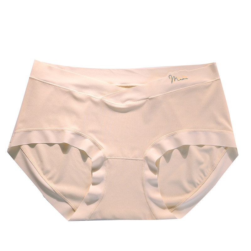 Γυναικείο εσώρουχο εγκύου από βαμβάκι, αναπνεύσιμο χαμηλής μέσης, επένδυση καβάλου από βαμβάκι, 90-95% βαμβάκι