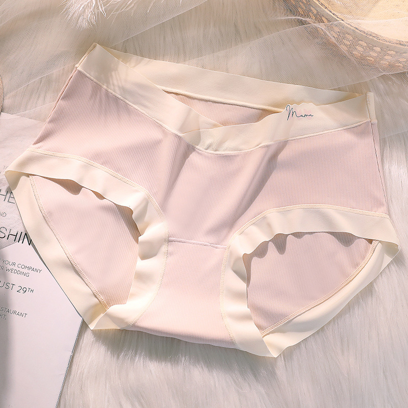 Γυναικείο εσώρουχο εγκύου από βαμβάκι, αναπνεύσιμο χαμηλής μέσης, επένδυση καβάλου από βαμβάκι, 90-95% βαμβάκι