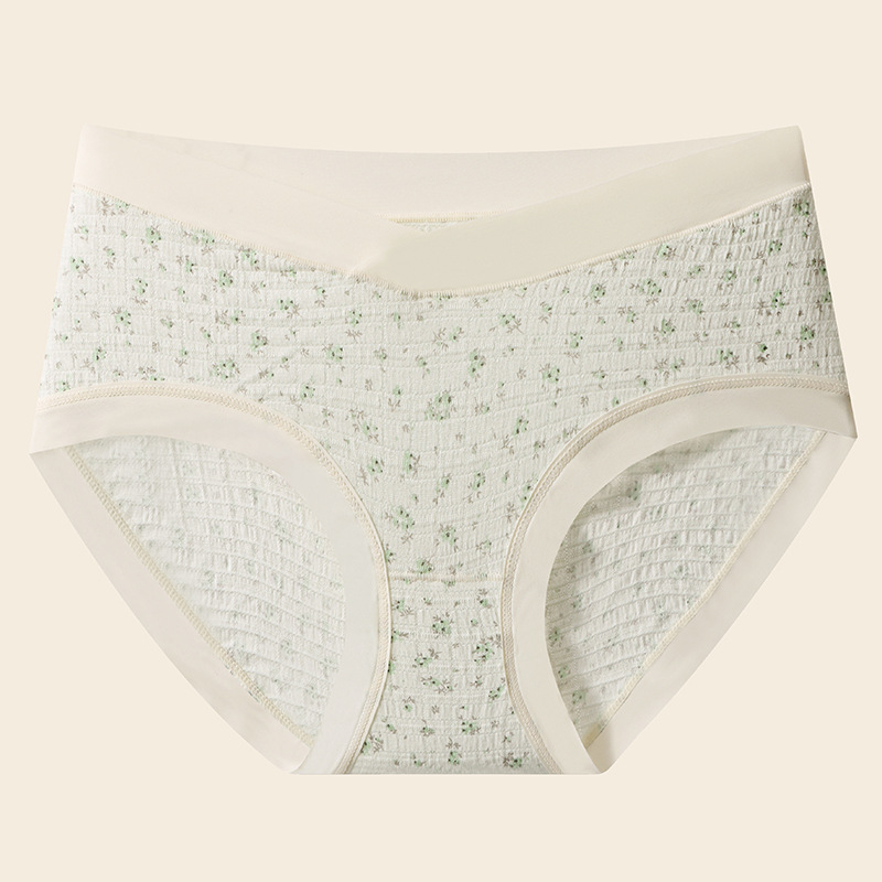 Γυναικείο εσώρουχο εγκύου από βαμβάκι, αναπνεύσιμο χαμηλής μέσης, επένδυση καβάλου από βαμβάκι, 90-95% βαμβάκι