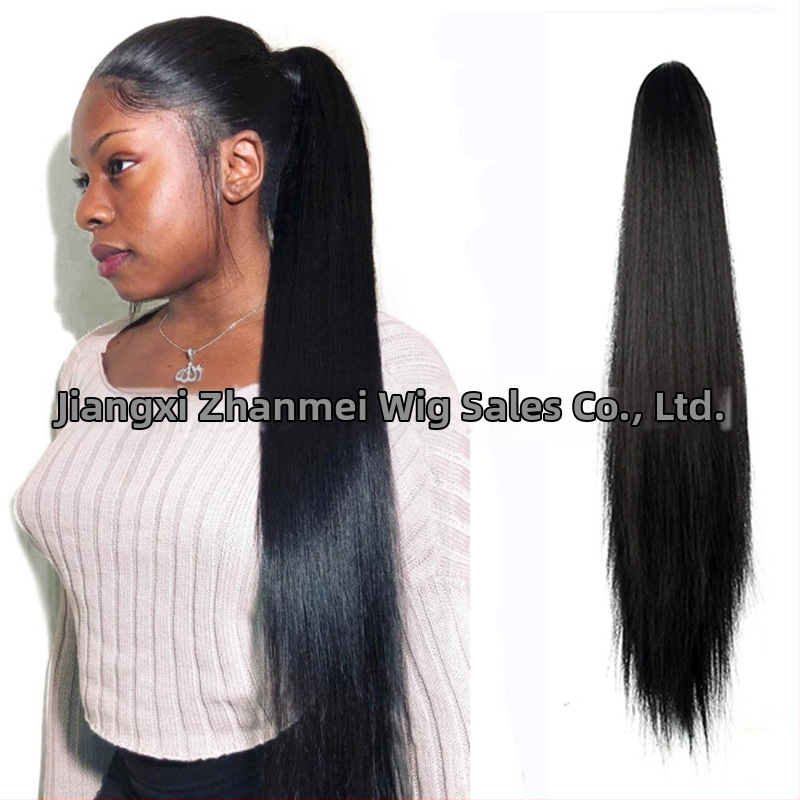 Baifumi 7034 női lófarok paróka, hőálló szintetikus rostból, egyenes fazon, klipszes rögzítés