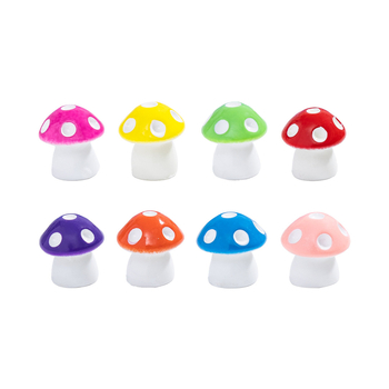 Смолени мини пейзажи с гъби и мъх – карикатурни растителни фигури за DIY бутилка