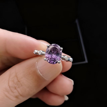 Kangzhina Jewelry Geometrijski prsten od cirkonija za žene | Polirano elektroplatiranje, Materijal: cirkon