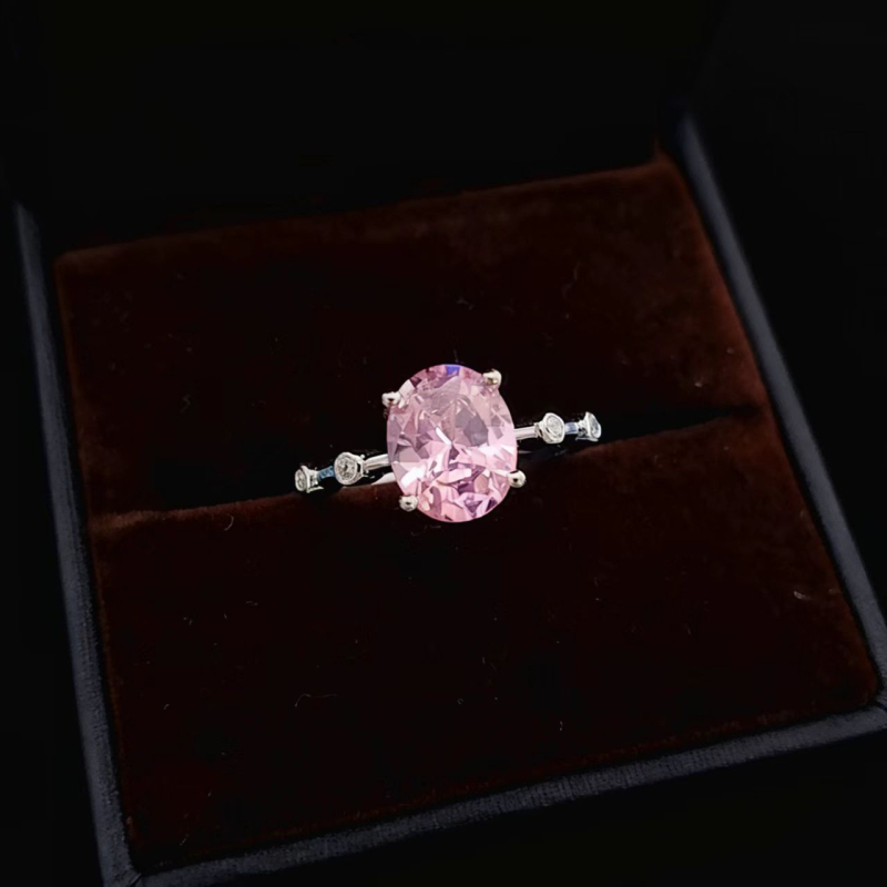 Kangzhina Jewelry Geometrijski prsten od cirkonija za žene | Polirano elektroplatiranje, Materijal: cirkon