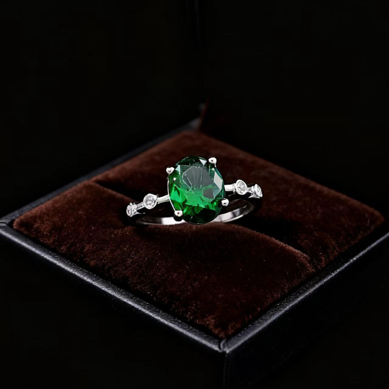 Kangzhina Jewelry Geometrijski prsten od cirkonija za žene | Polirano elektroplatiranje, Materijal: cirkon