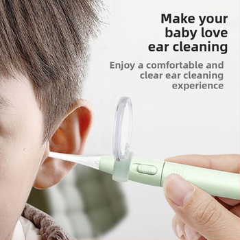 Svietiaca detská lyžička na uši so svetlom, viditeľná a odnímateľná pomôcka na čistenie uší