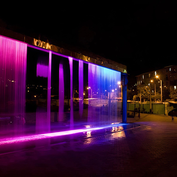 Yuehong Интерактивна дигитална водна завеса със сензор, водна стена и моделно пръскане (код: Yhzs-19)