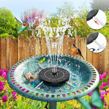 Gyantából készült kert szökőkút, kombinált vízsugárzás, PQ-3.5W-8LED, export-kizárólagos ellátás