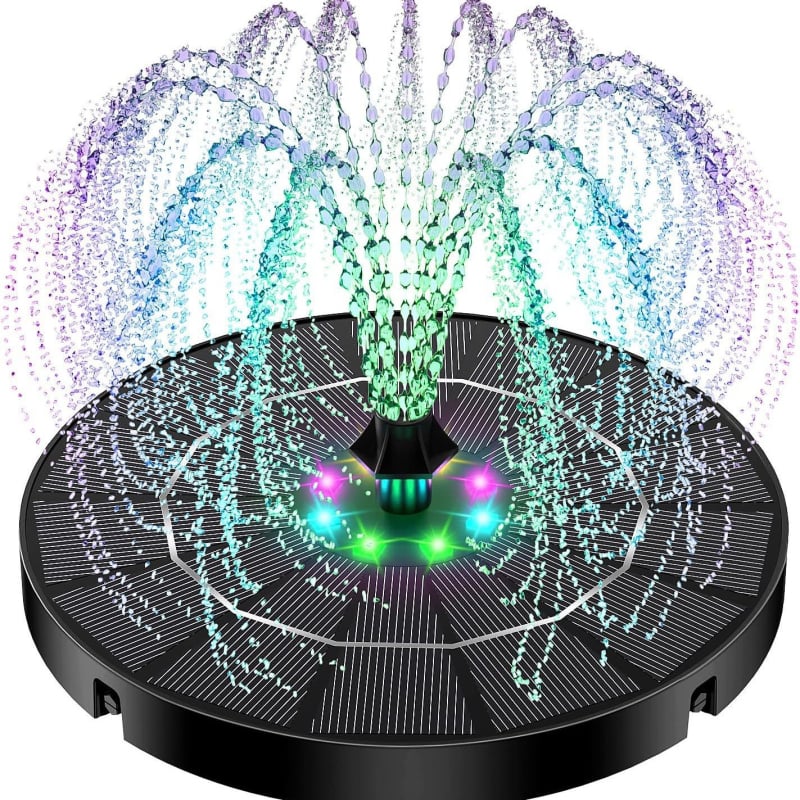 Gyantából készült kert szökőkút, kombinált vízsugárzás, PQ-3.5W-8LED, export-kizárólagos ellátás