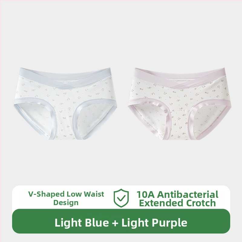 Chiloți de maternitate din bumbac, material principal din bumbac, talie joasă, susținere a abdomenului, respirabil