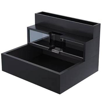 Fontana s jednim otvorom — nehrđajući čeli kutija za cvijeće s tekućom vodom, vanjski kružni vodeni element, marka 304a