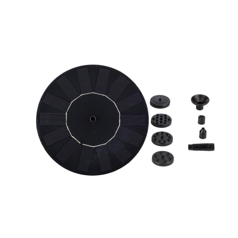 Слънчев фонтан за външни водни пейзажи, кръгъл плаващ фонтан, помпа за фонтан и воден светлинен ефект