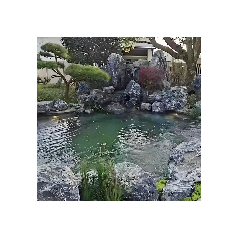 Декоративен воден елемент за каменна градина: фонтан с пръскаща колона, марка Olive green, възможност за персонализация