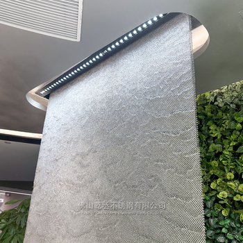 Вътрешна водна завеса от 304 неръждаема стомана с метална мрежа, стенно пръскане, воден фонтан