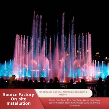 Комплект оборудване за музикални фонтани за външни басейни с директен спрей чрез едно дупче