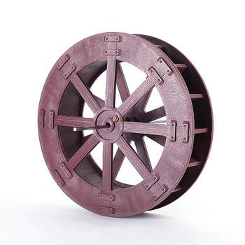 Пластмасов воден фонтан с въртящо се водно колело за DIY воден ландшафт